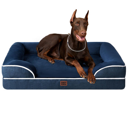 Orthopedic Dog Sofa Bed with Memory Foam & Waterproof Cover