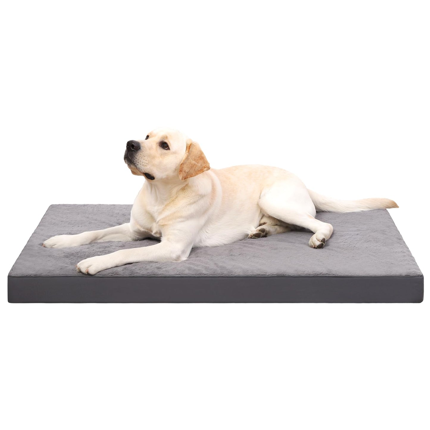 Orthopedic Dog Crate Bed with Egg Crate Foam & Washable Cover