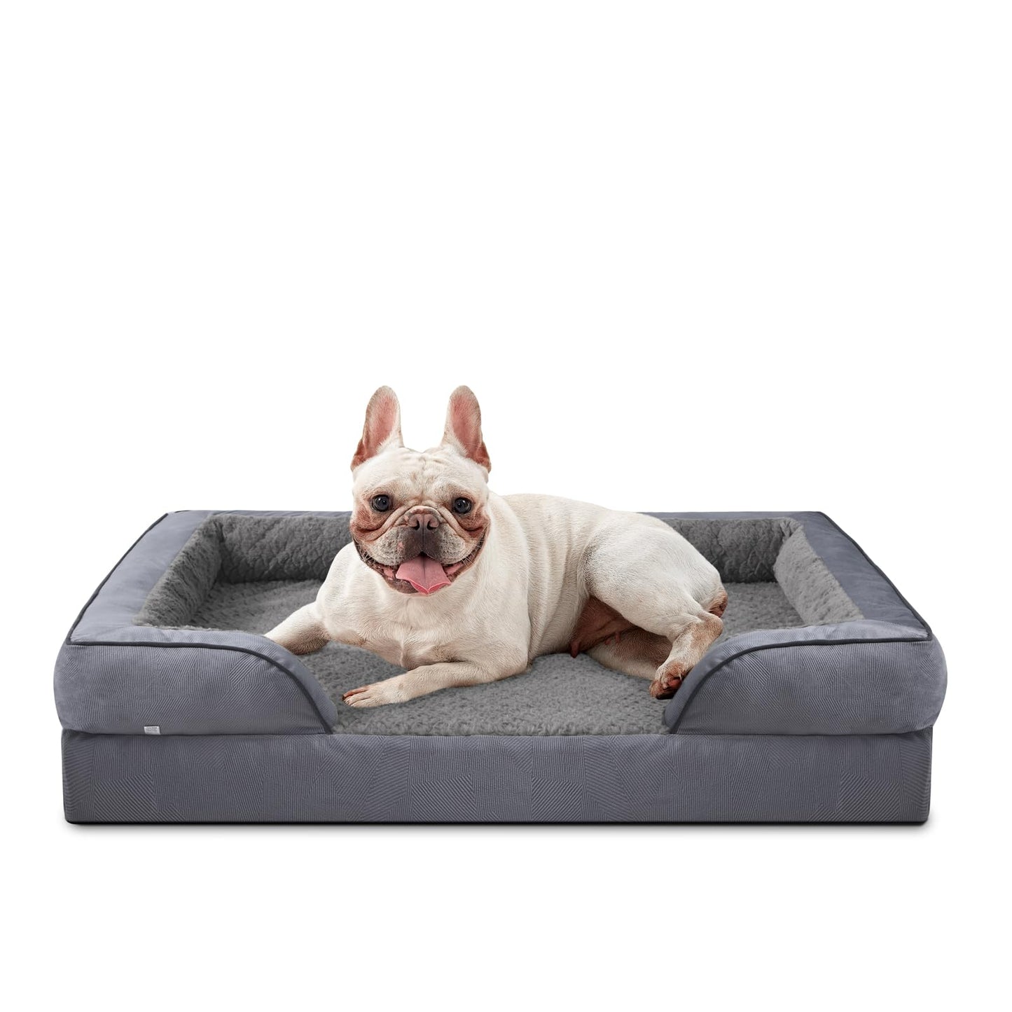 XL Orthopedic Dog Sofa Bed with Egg Crate Foam & Waterproof Lining