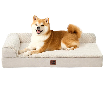 Memory Foam Orthopedic Dog Bed with Waterproof Washable Cover
