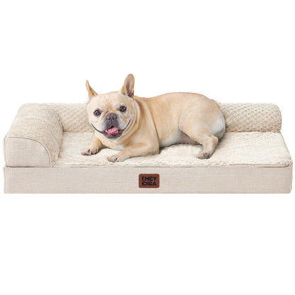 Memory Foam Orthopedic Dog Bed with Waterproof Washable Cover