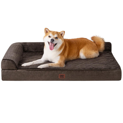 Memory Foam Orthopedic Dog Bed with Waterproof Washable Cover
