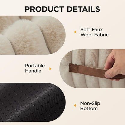 ComfyFleece Dog Sofa Bed with Washable Cover for Medium Dogs