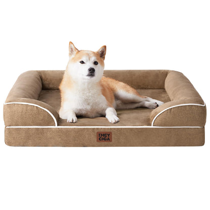 Orthopedic Dog Sofa Bed with Memory Foam & Waterproof Cover