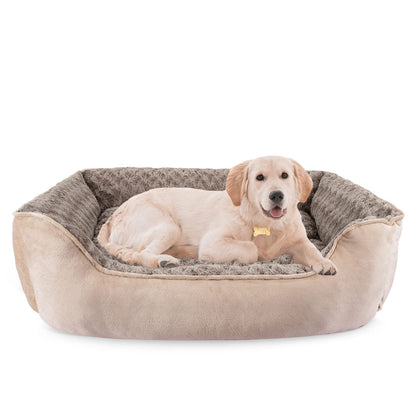 Orthopedic Dog Sofa Bed with Washable Cover & Anti-Slip Bottom