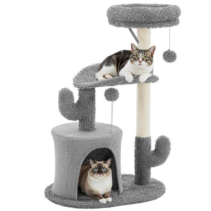 Sweetcrispy Cat Tree Tower – Multi-Level with Sisal Scratching Post