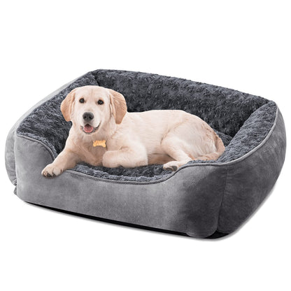 Orthopedic Dog Sofa Bed with Washable Cover & Anti-Slip Bottom