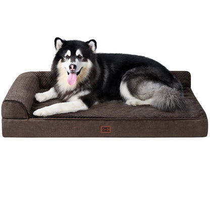 Memory Foam Orthopedic Dog Bed with Waterproof Washable Cover