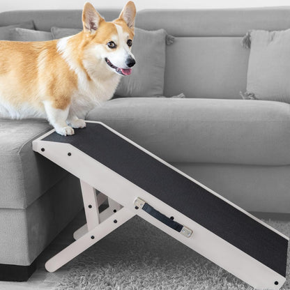 Dog Ramp Foldable Dog Stairs for Bed Couch Car Birchwood Steps Small Dogs