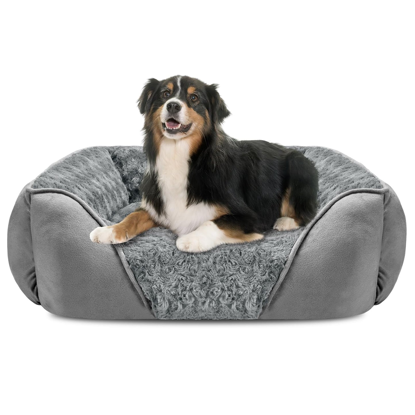 Orthopedic Dog Bed with Washable Cover & Anti-Slip Bottom