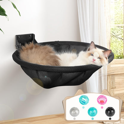 Wall Mounted Cat Hammock Bed Foldable Shelf for Indoor Cats