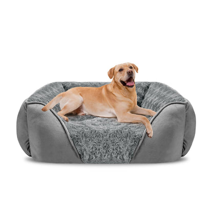 Orthopedic Dog Bed with Washable Cover & Anti-Slip Bottom