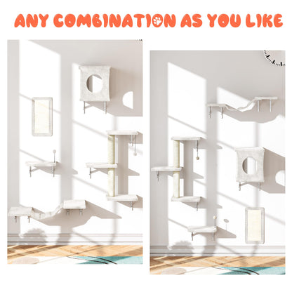 NUNU LAB Cat Wall Shelves Set