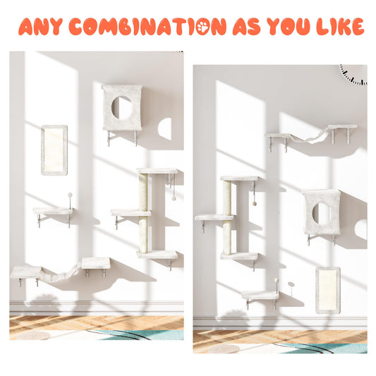 NUNU LAB Cat Wall Shelves Set