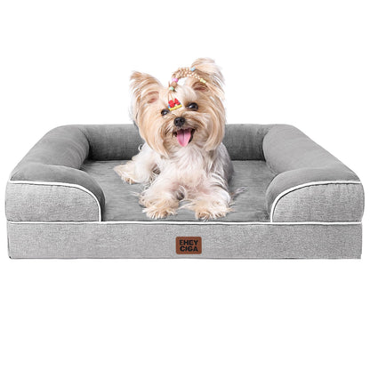 Orthopedic Dog Sofa Bed with Memory Foam & Waterproof Cover