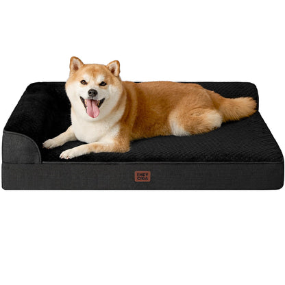 Memory Foam Orthopedic Dog Bed with Waterproof Washable Cover