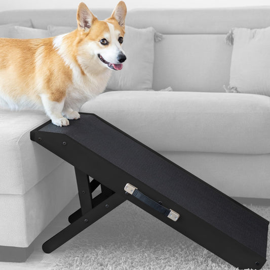 Dog Ramp Foldable Dog Stairs for Bed Couch Car Birchwood Steps Small Dogs