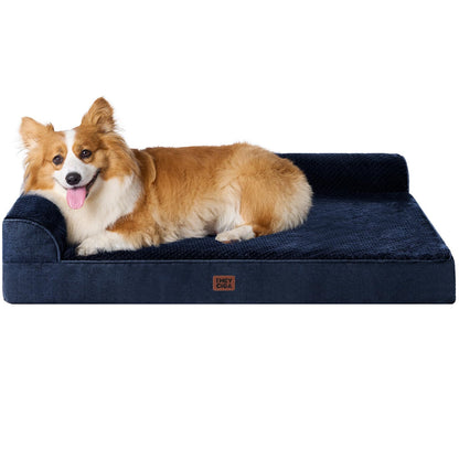 Memory Foam Orthopedic Dog Bed with Waterproof Washable Cover