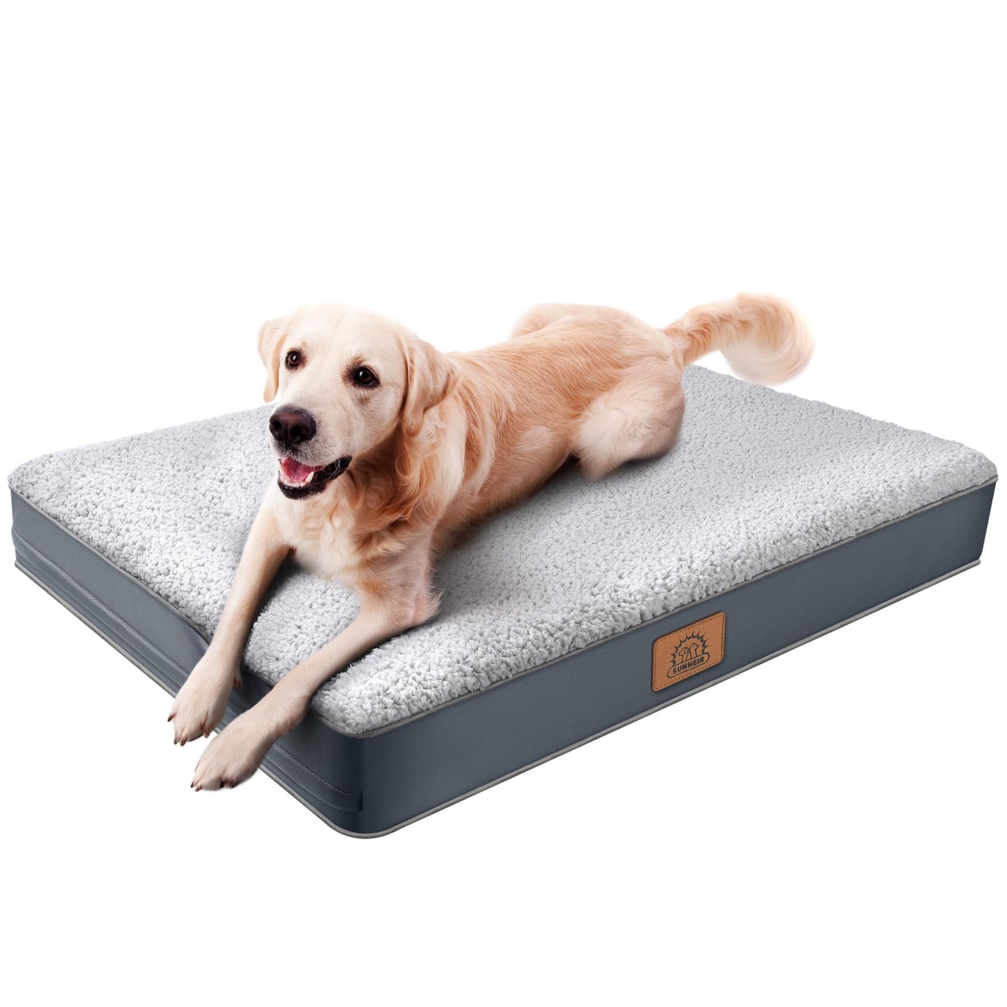 Orthopedic Dog Bed with Egg Crate Foam & Waterproof Cover