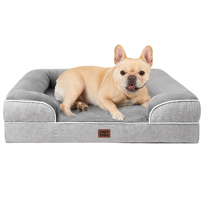 Orthopedic Dog Sofa Bed with Memory Foam & Waterproof Cover