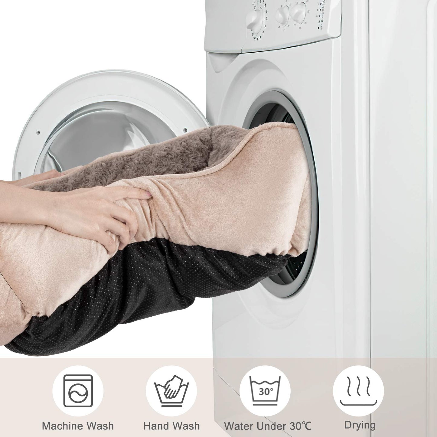 Orthopedic Dog Sofa Bed with Washable Cover & Anti-Slip Bottom