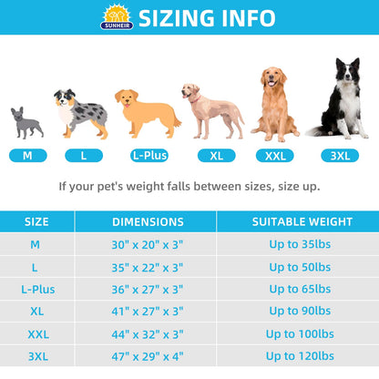 Orthopedic Dog Bed with Egg Crate Foam & Waterproof Cover