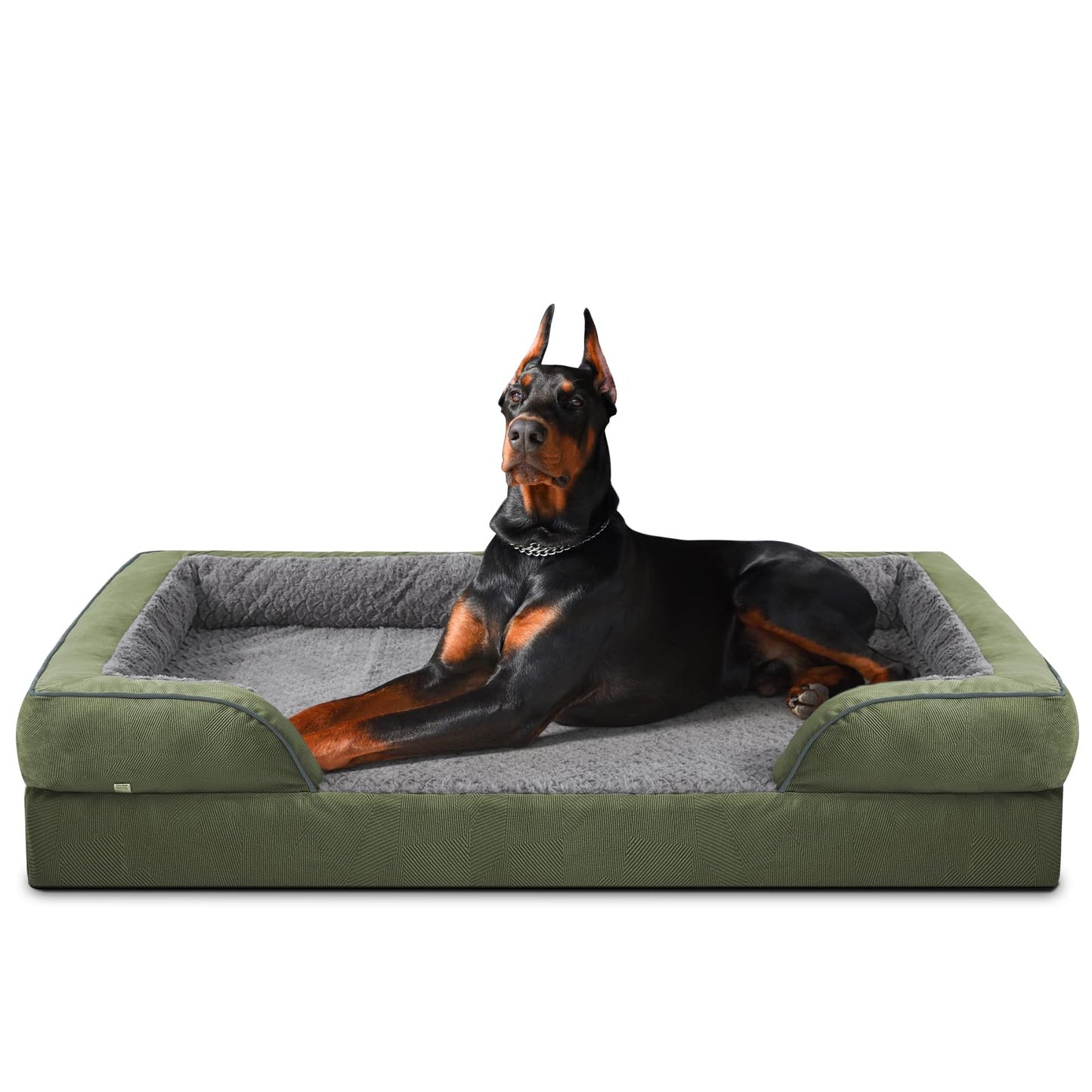 XL Orthopedic Dog Sofa Bed with Egg Crate Foam & Waterproof Lining