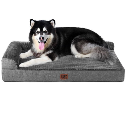 Memory Foam Orthopedic Dog Bed with Waterproof Washable Cover