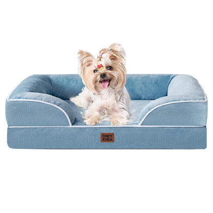 Orthopedic Dog Sofa Bed with Memory Foam & Waterproof Cover