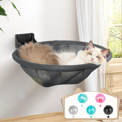 Wall Mounted Cat Hammock Bed Foldable Shelf for Indoor Cats