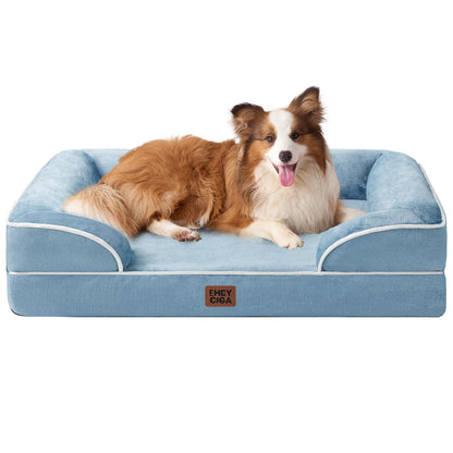 Orthopedic Dog Sofa Bed with Memory Foam & Waterproof Cover