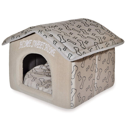 Domed Cat Cave Bed with Removable Cushion for Indoor Cats