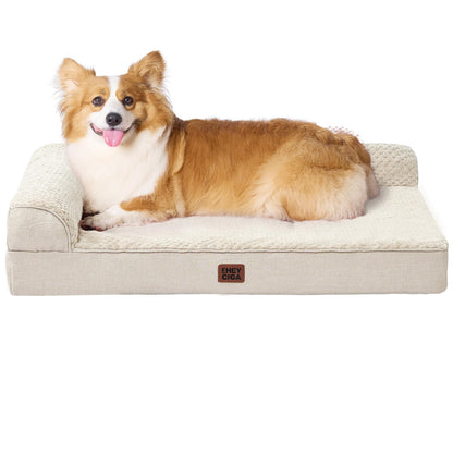 Memory Foam Orthopedic Dog Bed with Waterproof Washable Cover