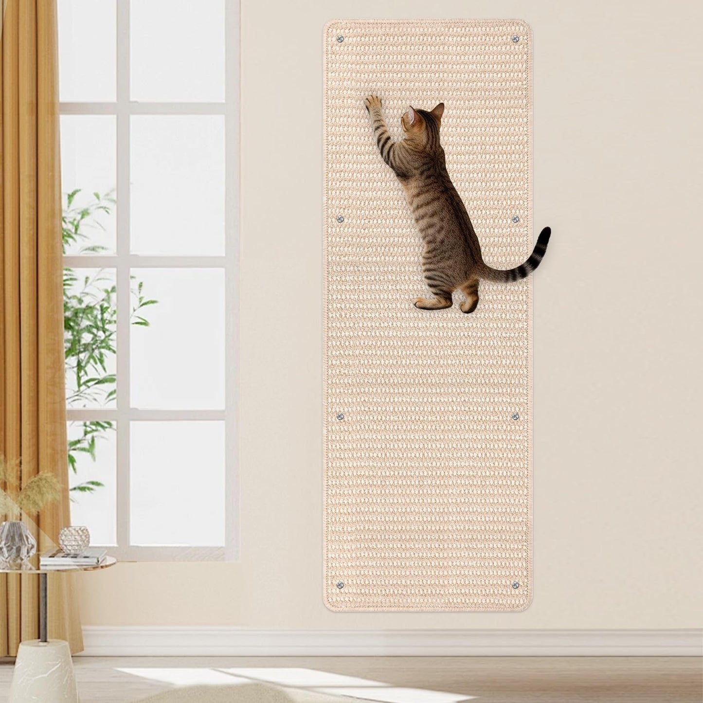 71" Cat Wall Climbing Scratch Pad for Furniture & Wall Protection