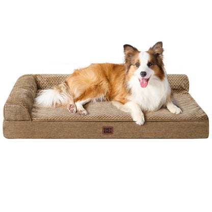 Memory Foam Orthopedic Dog Bed with Waterproof Washable Cover