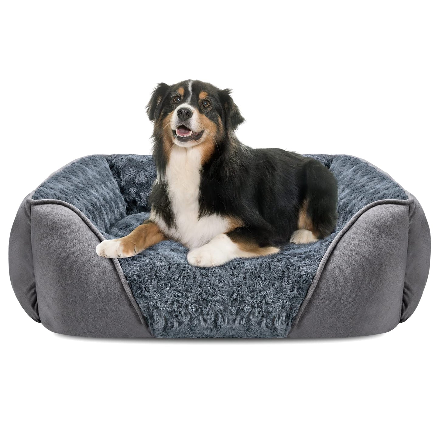 Orthopedic Dog Bed with Washable Cover & Anti-Slip Bottom