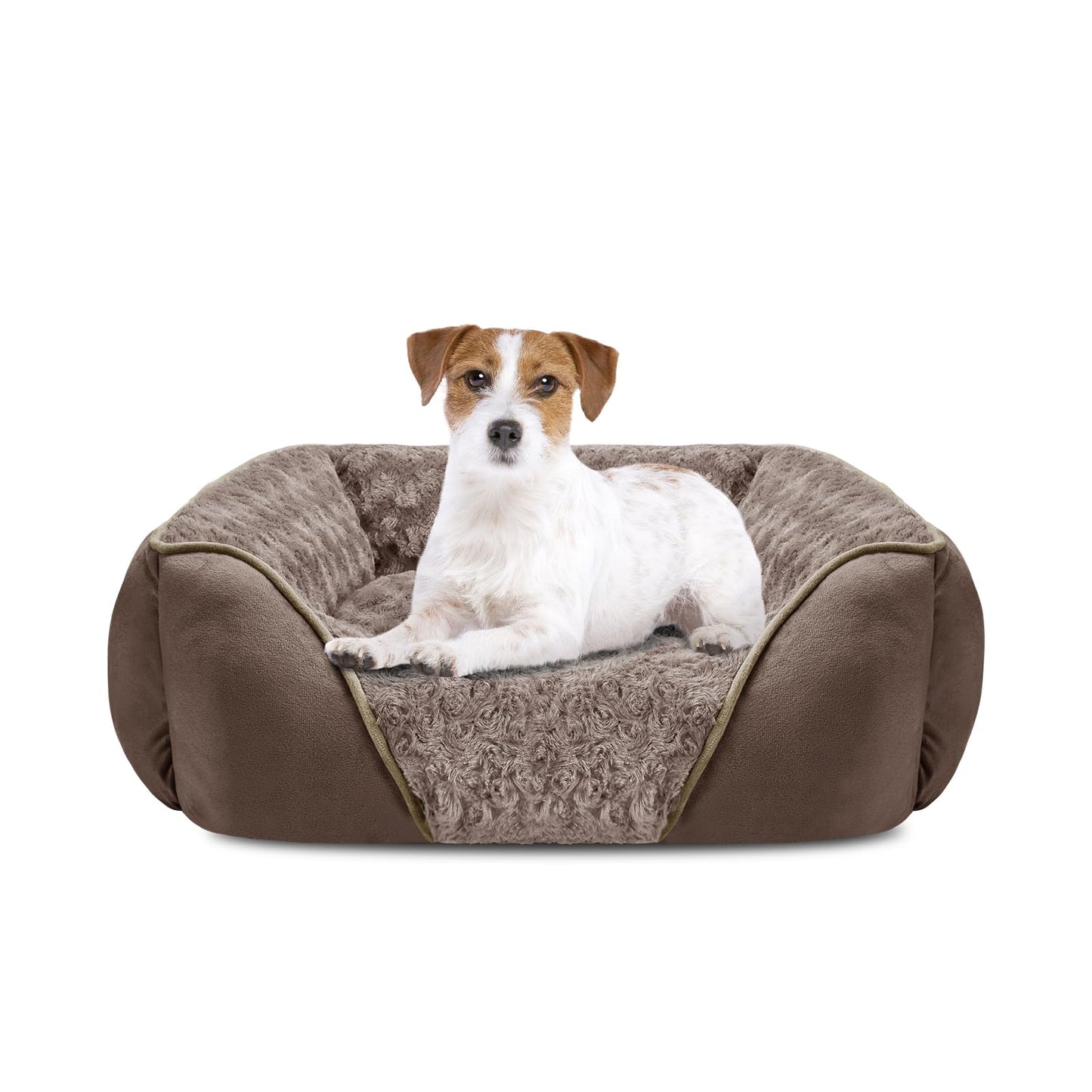 Orthopedic Dog Bed with Washable Cover & Anti-Slip Bottom