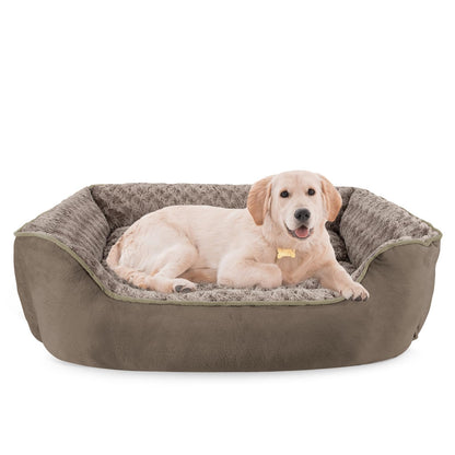 Orthopedic Dog Sofa Bed with Washable Cover & Anti-Slip Bottom