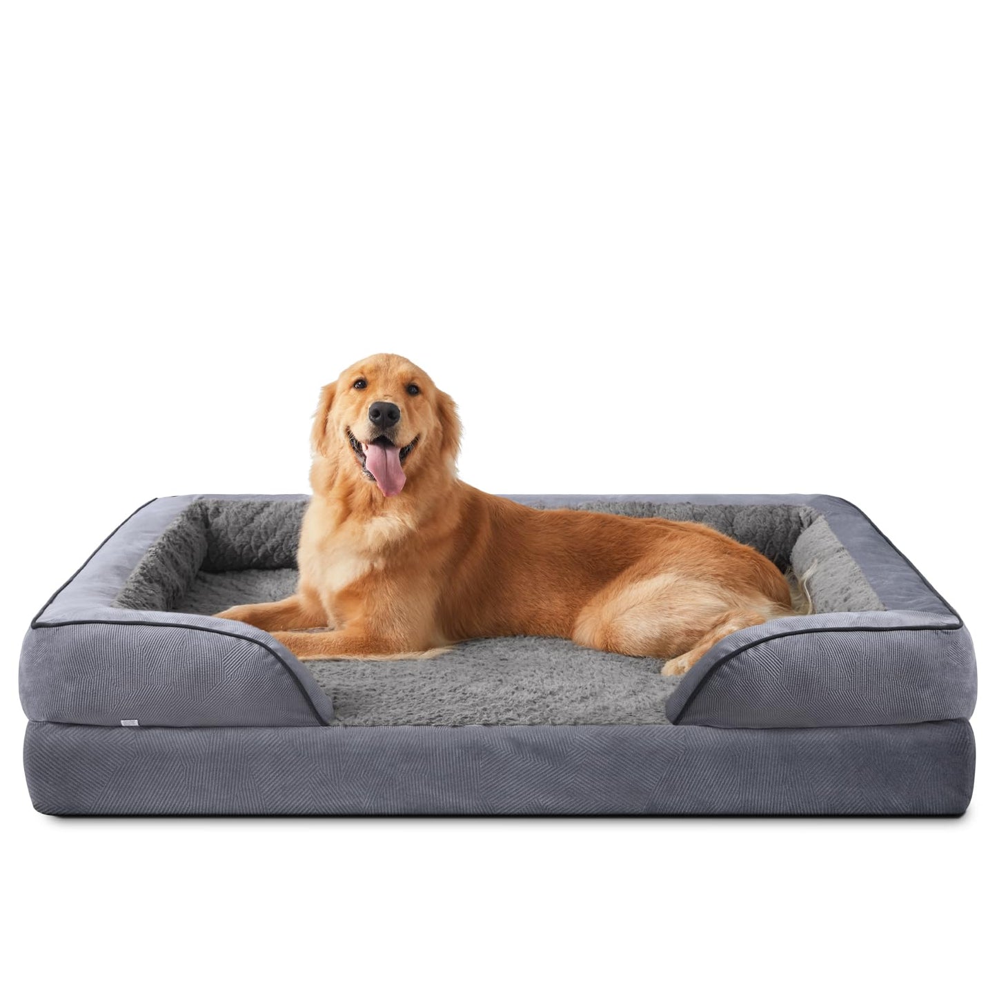 XL Orthopedic Dog Sofa Bed with Egg Crate Foam & Waterproof Lining