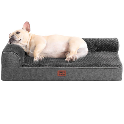 Memory Foam Orthopedic Dog Bed with Waterproof Washable Cover