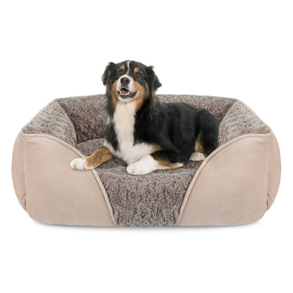 Orthopedic Dog Bed with Washable Cover & Anti-Slip Bottom