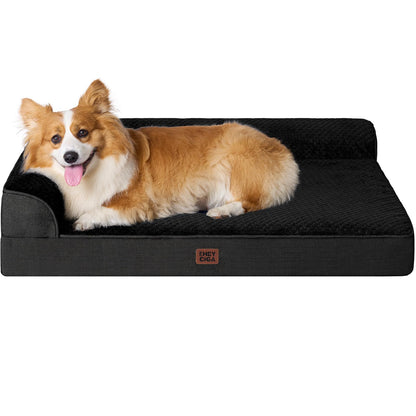 Memory Foam Orthopedic Dog Bed with Waterproof Washable Cover