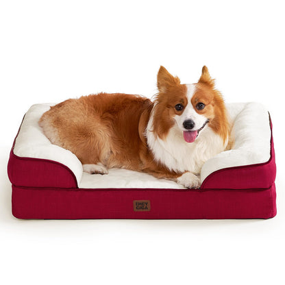 Orthopedic Dog Sofa Bed with Memory Foam & Waterproof Cover