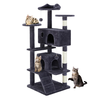 Sweetcrispy Cat Tree Tower – Multi-Level with Sisal Scratching Post