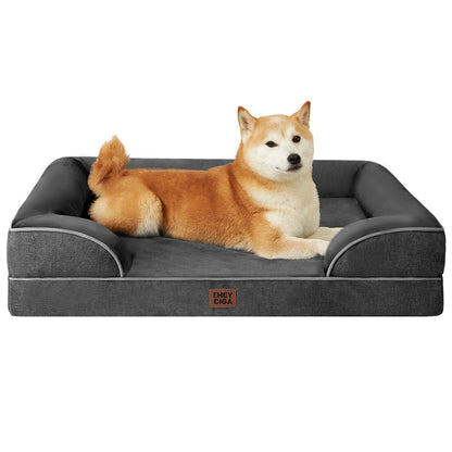Orthopedic Dog Sofa Bed with Memory Foam & Waterproof Cover