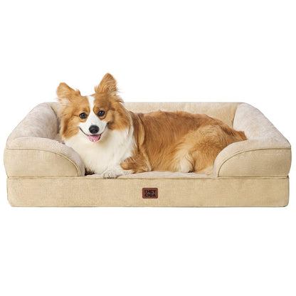 Orthopedic Dog Sofa Bed with Memory Foam & Waterproof Cover