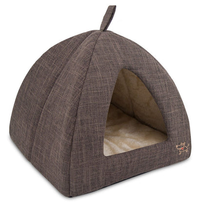 Domed Cat Cave Bed with Removable Cushion for Indoor Cats