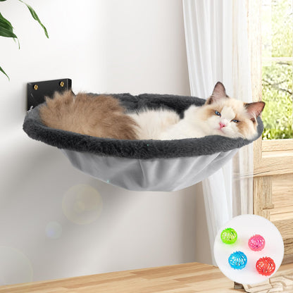 Wall Mounted Cat Hammock Bed Foldable Shelf for Indoor Cats