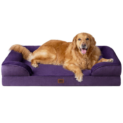 Orthopedic Dog Sofa Bed with Memory Foam & Waterproof Cover