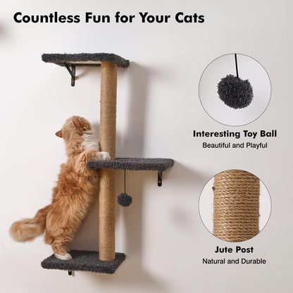 ZLAFM 5-in-1 Cat Wall Shelves